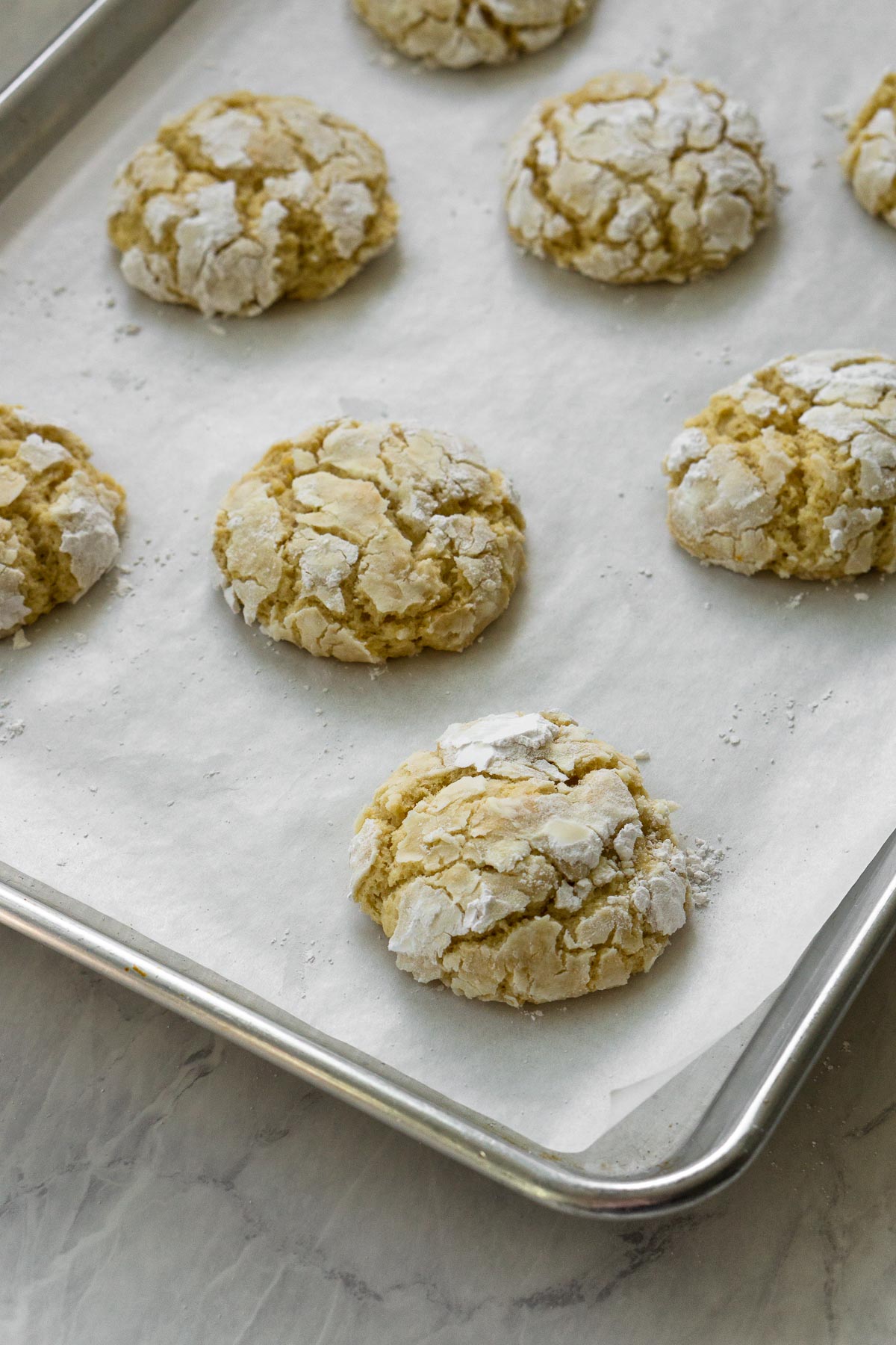 Process image 2 of 2 baking Meyer lemon cookies